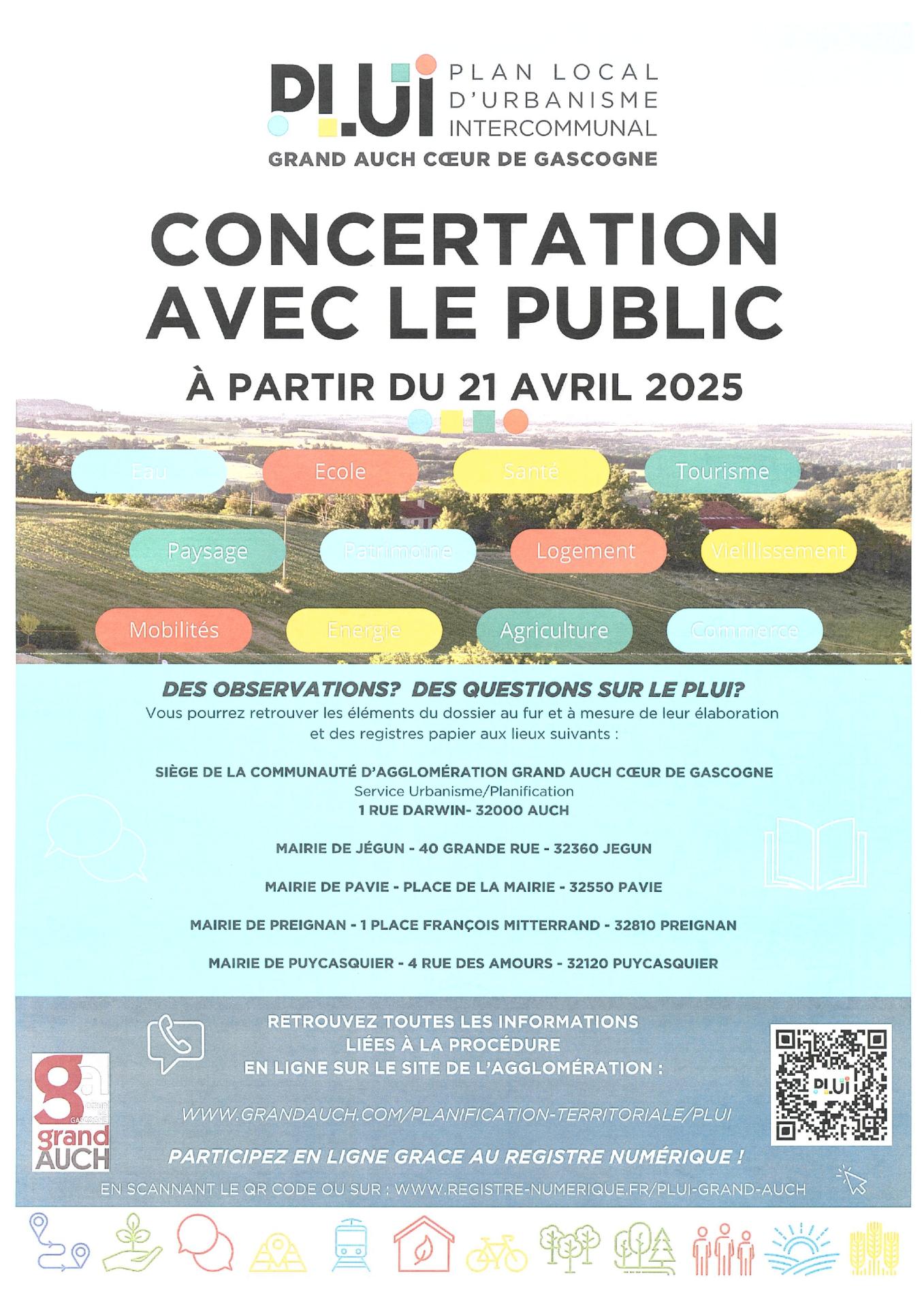 Affiche concertation plui