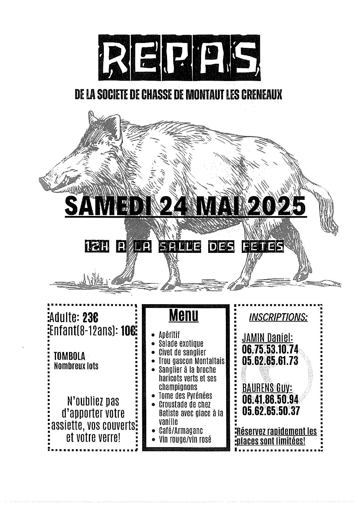 Repas chasse 2025